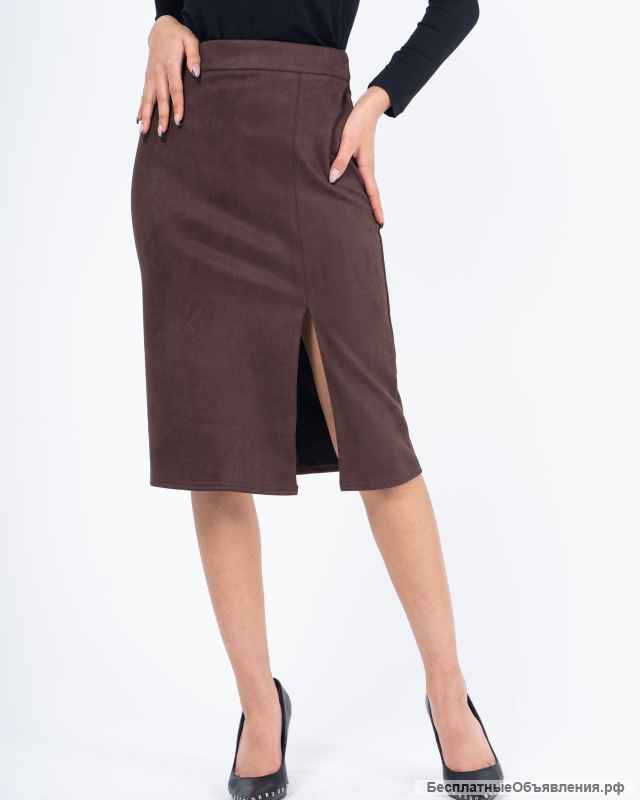 Юбки повседневные с разрезом