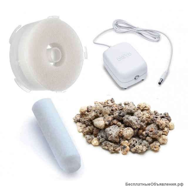 Аквариум круглый, серебренного цвета на 15 литров, biOrb Classic 15 LED silver