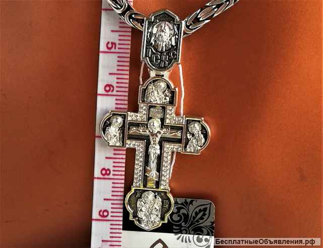 Серебряный крест от Русской церкви, новый
