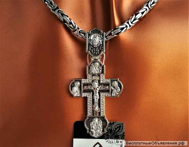 Серебряный крест от Русской церкви, новый