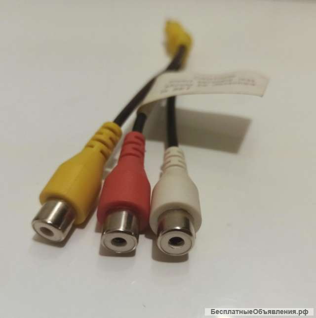 Переходник аудио-видео Jack 3,5 - 3хRCA (f)