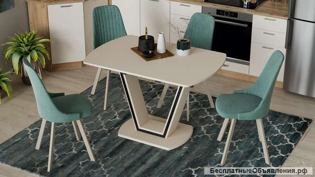 Стол обеденный «Дели» Тип 2 бежевый