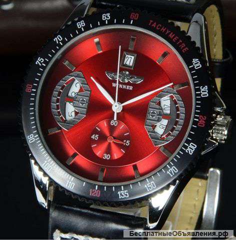 Мужские наручные часы WINNERSkeleton(Механика)+Подарок