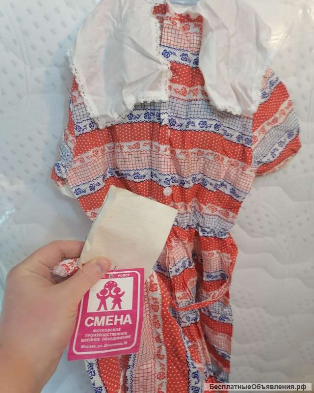 РСФСР платье для девочки новое смена 1990 год ДОКУКИНА 16