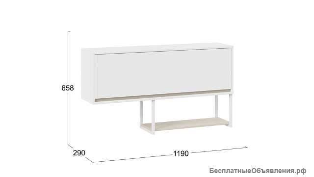 Шкаф навесной «Сканди» - 386.15.11