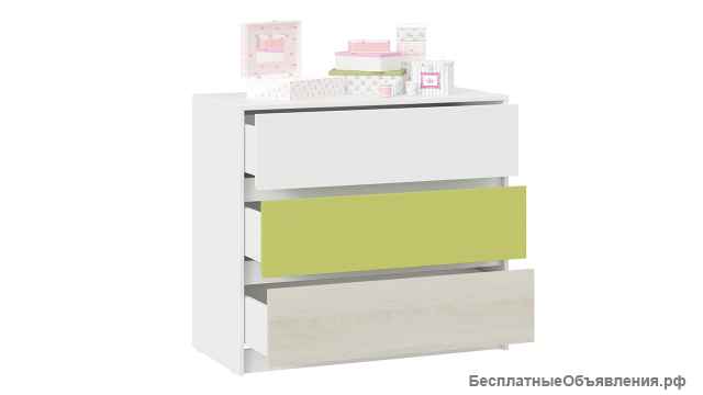 Комод «Сканди» - СМ-386.04.01-26 зелёный