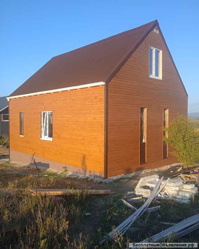 Дом новый каркасный