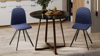 Стол обеденный «Милан» Тип 1 золотой, чёрный