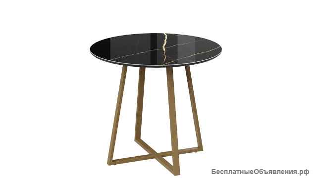 Стол обеденный «Милан» Тип 1 золотой, чёрный