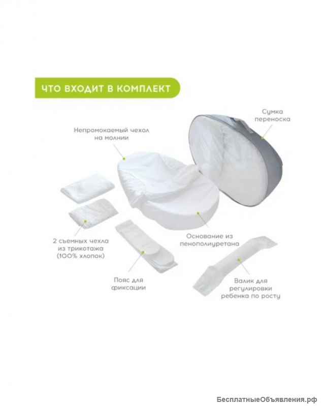 Матрас-кокон для новорожденных зевушка