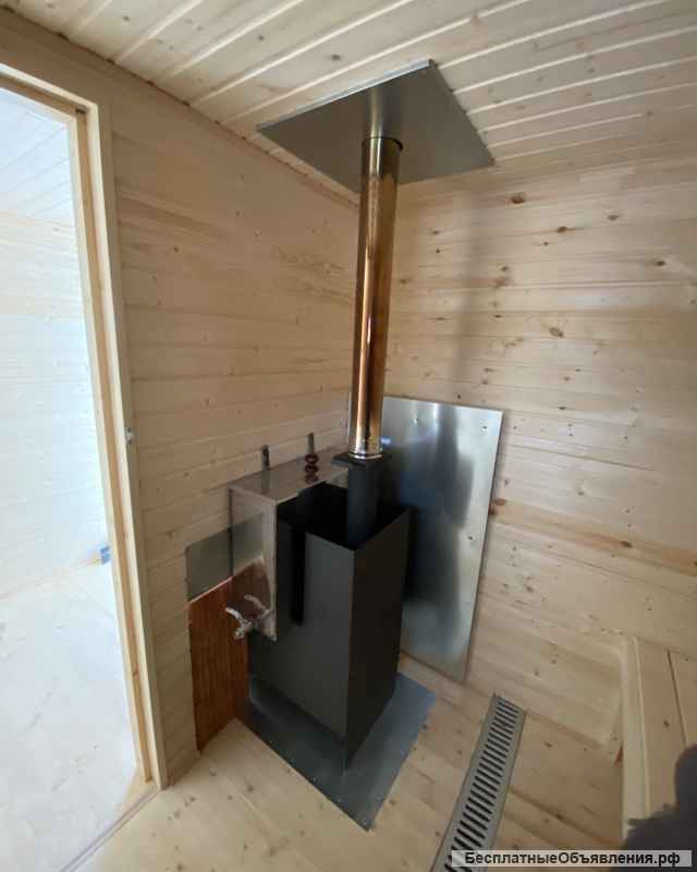 Каркасная мобильная баня 4 на 2,1