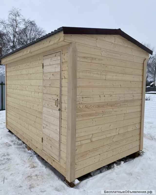 Каркасная мобильная баня 4 на 2,1