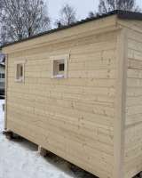 Каркасная мобильная баня 4 на 2,1