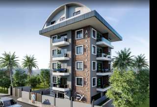 Новая квартира 1+1 в новом комплексе, в районе Оба