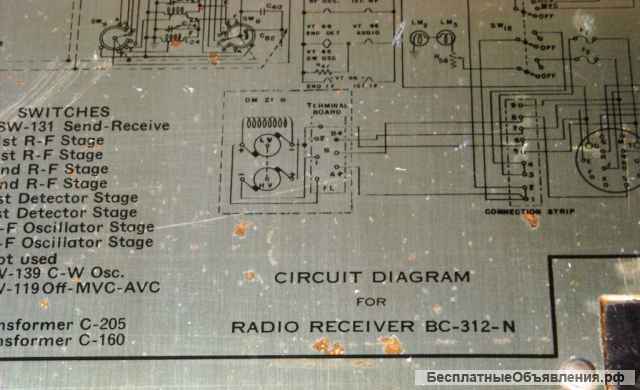 BC-342-N общевойсковой КВ приемник армии США времен Второй мировой войны