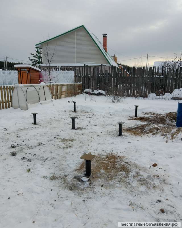 Свайный фундамент 6х6 под ключ