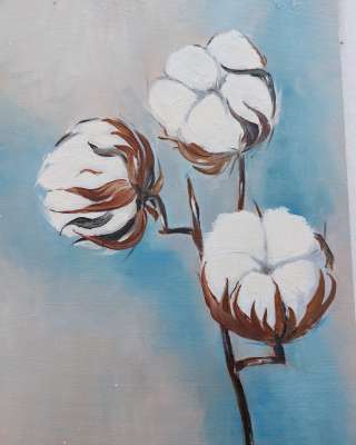 Картина приносящая изобилие нуждающемуся "ХЛОПОК"