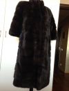 Новая Шуба из канадской норки. Цвет-коричневый. Рукав-3/4