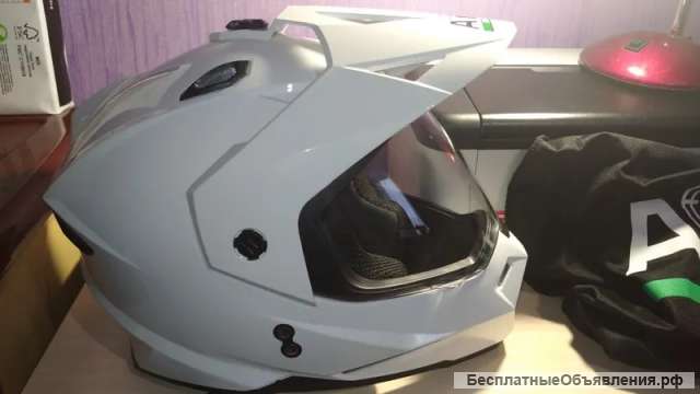 Мотошлем туристический эндуро мотард XS Новый