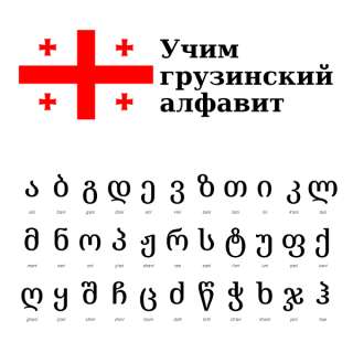 Курс изучения грузинского алфавита
