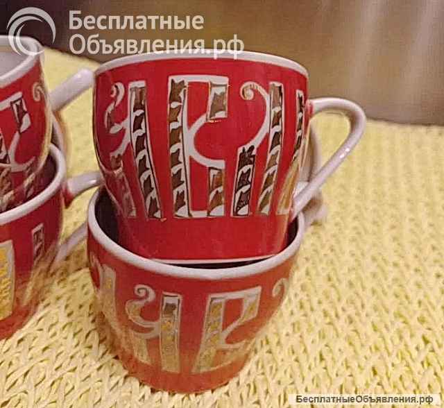 Кофейные чашки Суздаль. Песочное 70г. Цена за всё