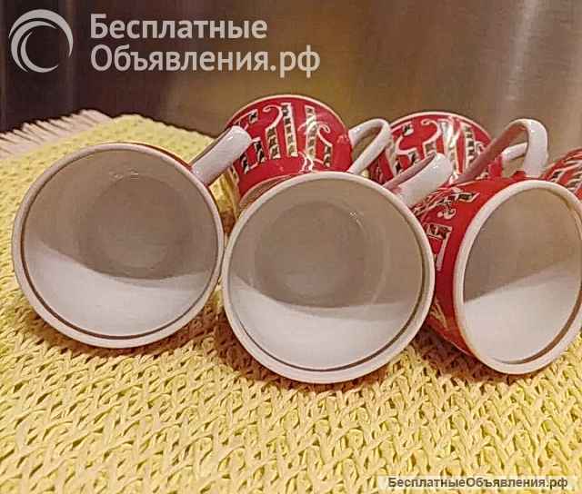 Кофейные чашки Суздаль. Песочное 70г. Цена за всё