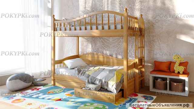 Детская кровать «НИККИ» из дерева