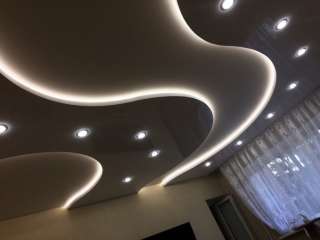 Установка натяжных потолков