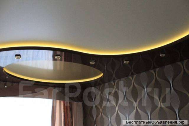 Установка натяжных потолков