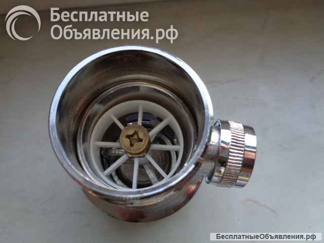 Донный клапан для раковины с переливом, цвет хром, металл