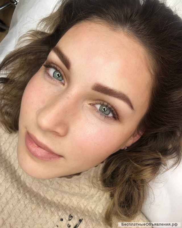 Перманентный макияж бровей