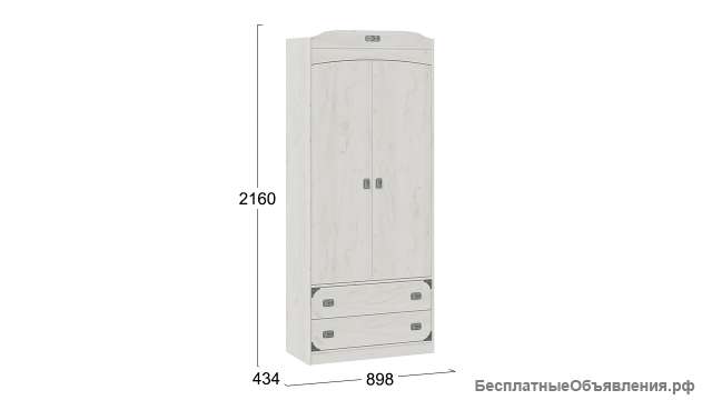 Шкаф комбинированный для одежды «Калипсо» - ТД-389.07.22
