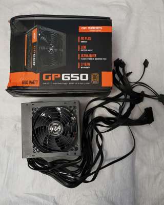 Aigo G650 Вт блок питания 80plus BRONZE тихий оригинальный НОВЫЙ