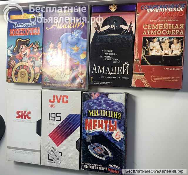 Видеокассеты - 63 штуки + 16 CD