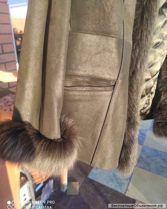 Куртка кожа утепленная р 58-60