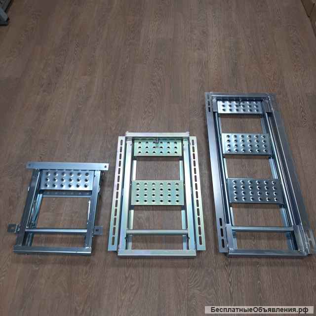Лестница в фургон складная выдвижная, подножка
