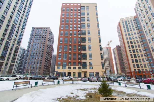 Двухкомнатная квартира 55 кв м с ремонтом в ЖК "Зеленая Вертикаль", метро рядом