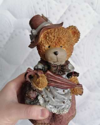 Копилка медведь в шляпе и платье Есть Авито Доставка