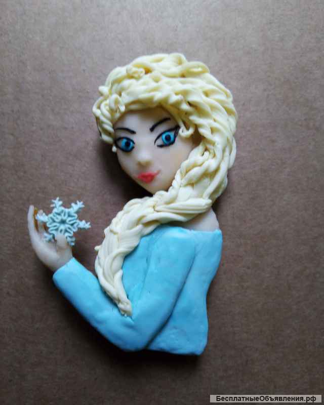Брошь "Эльза из "Холодного сердца"