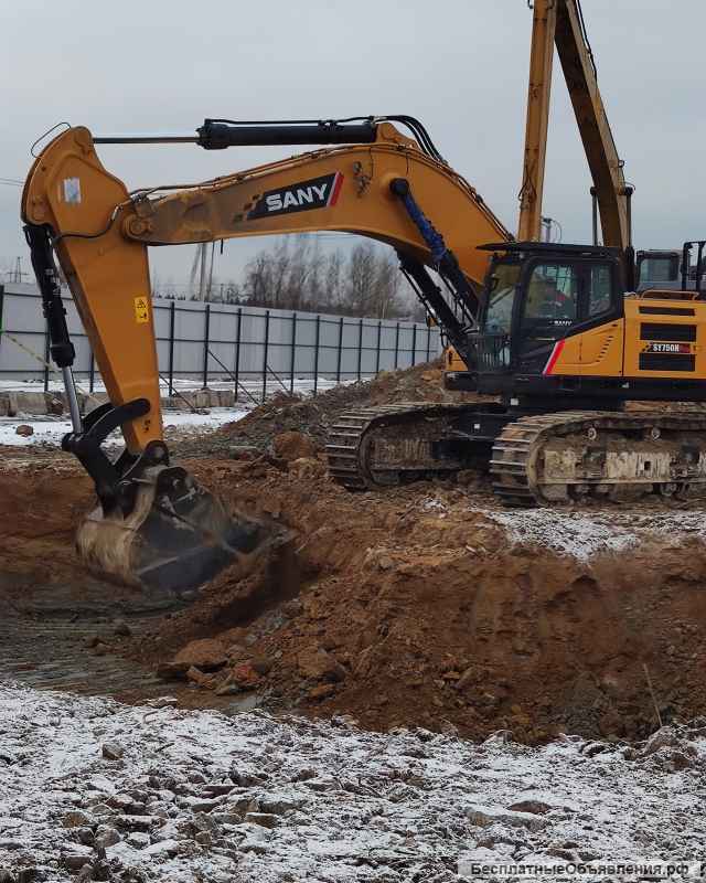 Гусеничный экскаватор 76т в аренду