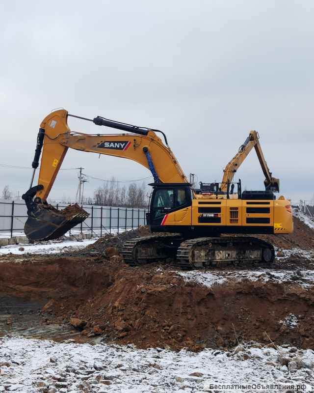 Гусеничный экскаватор 76т в аренду