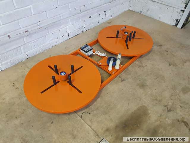 Устройство измерения и перемотки мебельной кромки. Барабаны из оргстекла.