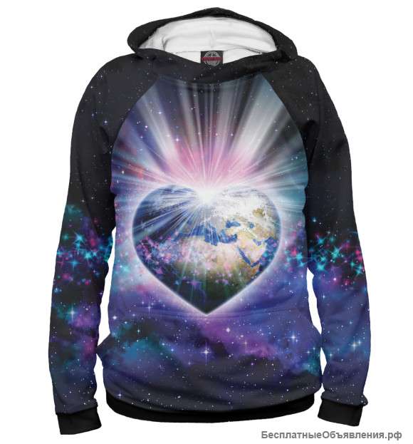 Женское худи Планета любви