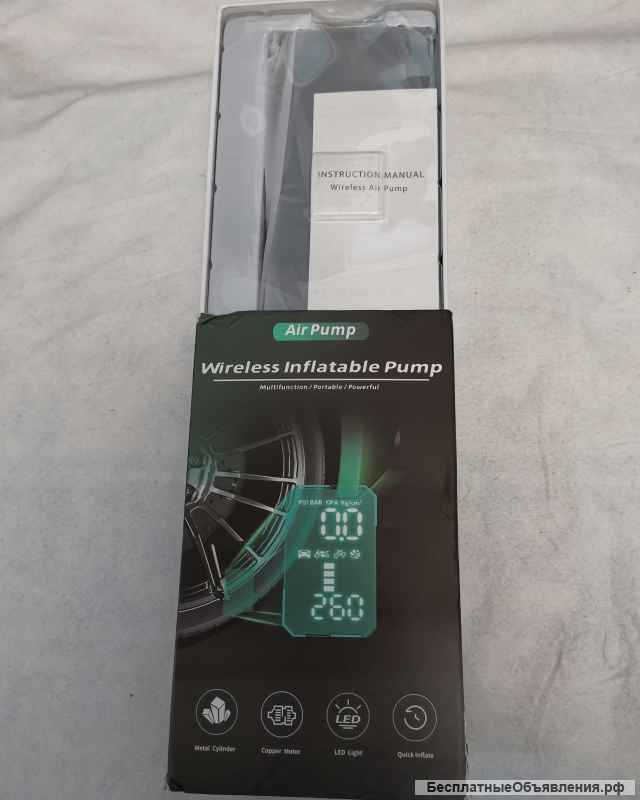 AP014, 8000 мАч, 12 В Компрессор автомобильный беспроводной оригинальный НОВЫЙ