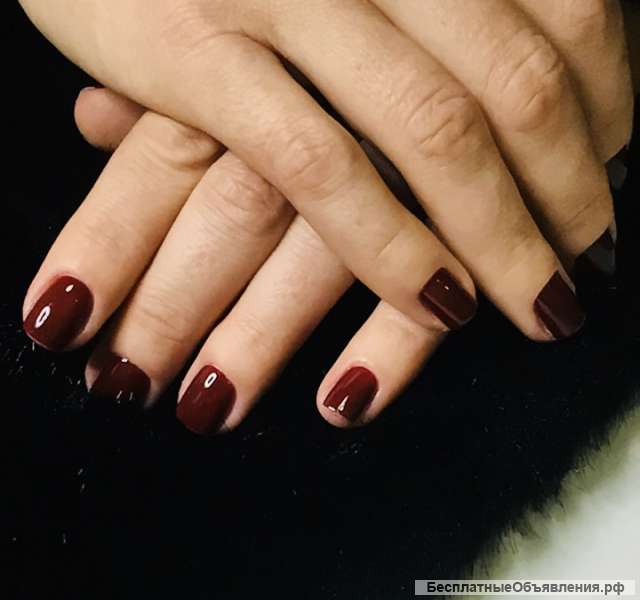 Маникюр, педикюр, гель лак