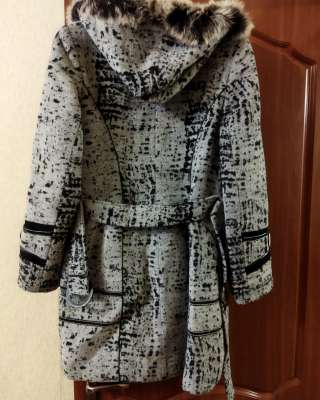 Зимнее серое пальто