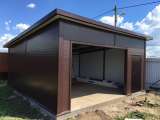 Гараж из металлокаркаса и сэндвич-панелей