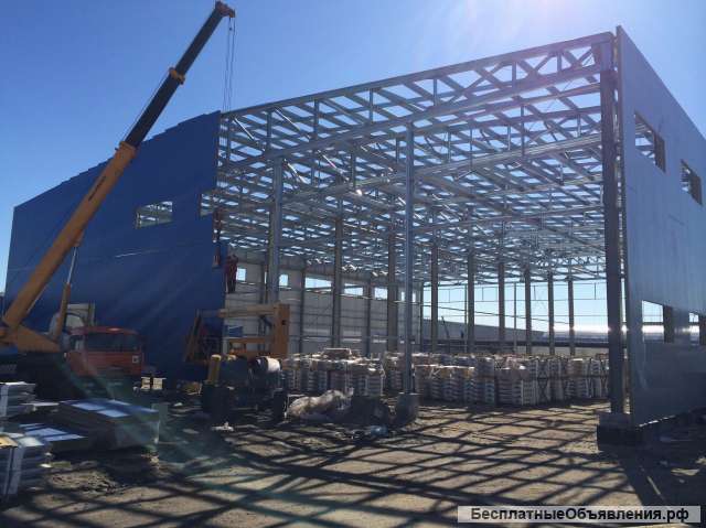 Монтаж сэндвич-панелей