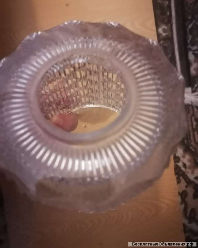 2 хрустальных плафона ссср бра ссср 11х11 см Винтаж метро Отрадное