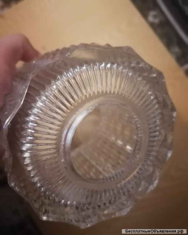 2 хрустальных плафона ссср бра ссср 11х11 см Винтаж метро Отрадное